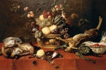 Тушки убитых животных присутствуют почти на каждом натюрморте Франса Снейдерса.