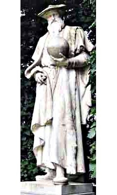Статуя Герарда Меркатора в одном из парков Брюсселя